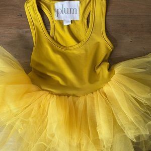 PLUM 1yr mustard tutu